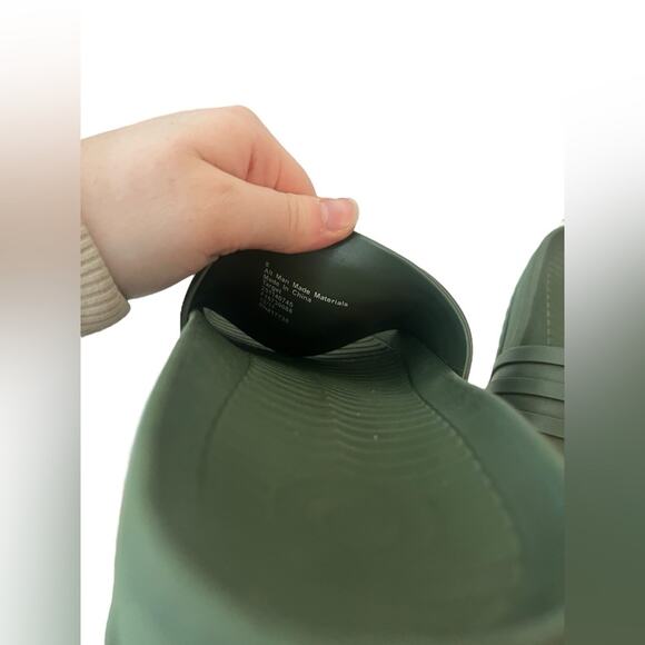 Hunter x Target Green Slip On Flat Slides Men's 8 Shoes - Picture 7 of 8